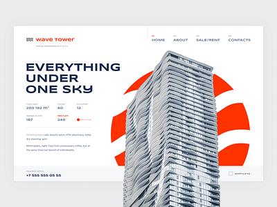 Wave Tour architecture building challenge concept figma real estate screen ui web