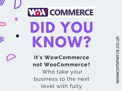 Its wow commerce not woo commerce