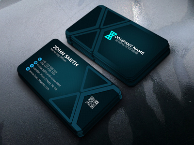 Creative Blue Business Card