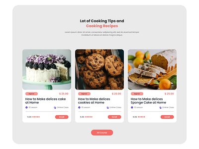 Delicious food cooking course selling Template