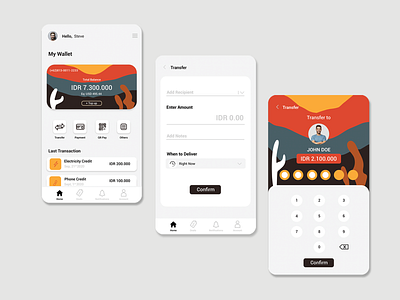 E-Wallet UI Concept app design ui ux