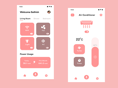 Smart Home adobexd figma minimal smart home ui uiux xd