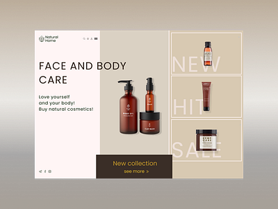 Natural Home - natural cosmetics store website