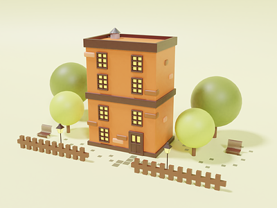 3D Hotel Illustration