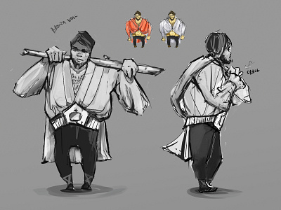 Fighter concept balkan belt birch character concept fighter game illustration russian sketch wrestler
