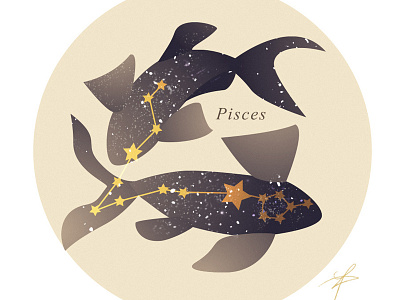 Pisces zodiac sign astrology constellation fish galaxy japanese pisces sign space star zodiac