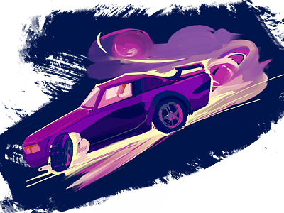 Drift V2 android car design drift game illustration ios mobile race racing ui violet