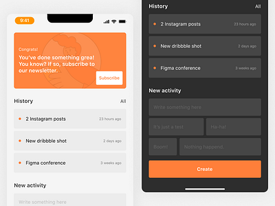 Activity journal design mobile app mobile app design mobile design ui design user interface