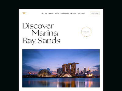 Marina Bay Sands Hotel / Main page design ui ux