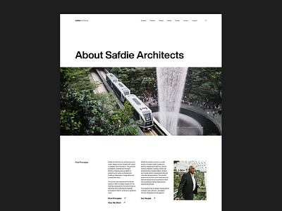 Safdie Architects design flat minimal ui ux web