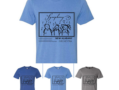 NEW ALABANY ORCHESTRA T-Shirt Design illustration illustrator t shirt design