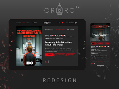 ORORO.TV Redesign english film kino movie ororo redesign tv