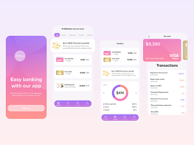 Financial app app bank financial app fintech ui ux