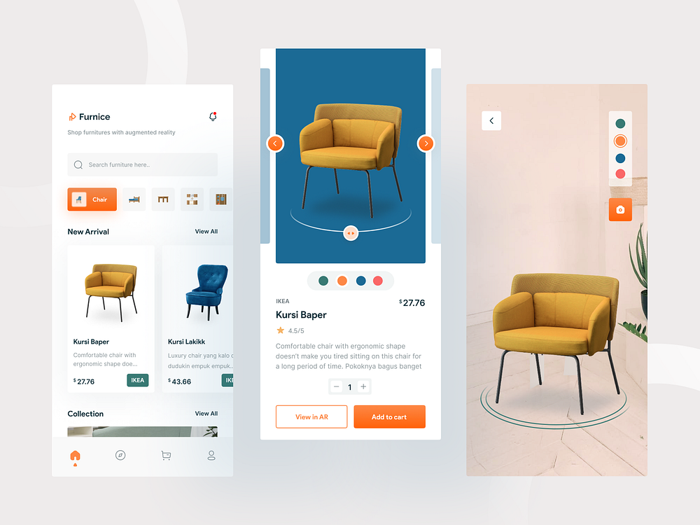 Furnice - Furniture App by Dhimas Rasyad for Pickolab Studio on Dribbble