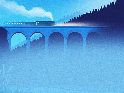 Ghost Train design illustration illustration design poster