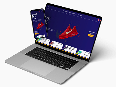 Nike-Landing Page da daily ui design figma minimalist nike ui ux web