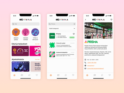 Mall of Tripla Redesign app design mall mobile shopping stores ui ux