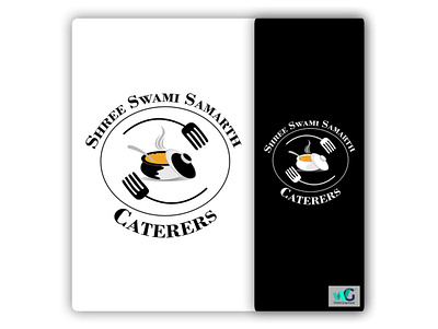 Caterers Logo (Shree Swami Samarth) branding design illustration logo stroke typography vector webgraphee