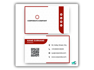 Corporate Visiting card branding icon illustration logo typography vector webgraphee