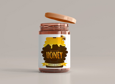 Honey Label design icon illustration stroke symbol typography vector webgraphee