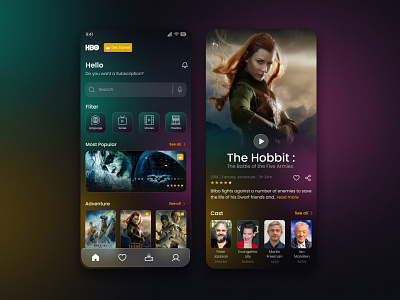 HBO - Redesign APP Screen