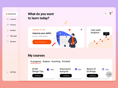 Learning interactive page