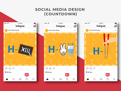 Social Media Post Design (Countdown) countdown design feed illustration instagram instagram feed instagram post post