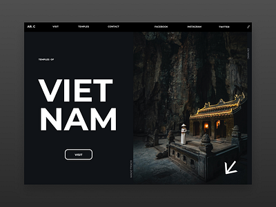 Vietnam design landingpage landingpagedesign minimal type typography ui ux web website