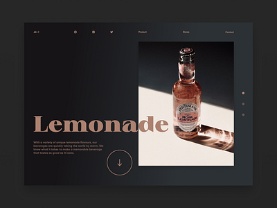 Lemonade design landingpage landingpagedesign minimal type typography ui ux web website
