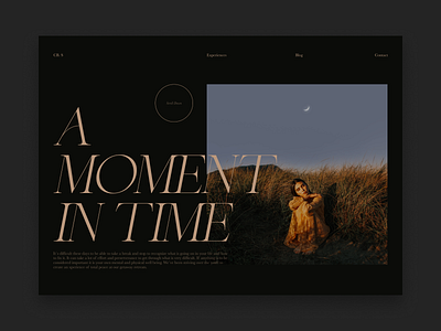 A Moment in Time design graphic design landingpage landingpagedesign web website