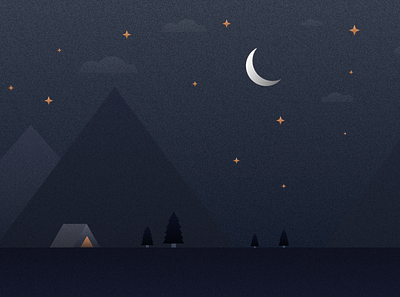 Camping Illustration done in Figma. design flat illustration