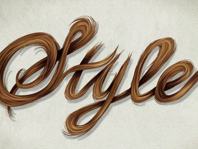 Hair Style illustration illustrator tutorial typography vector vintage