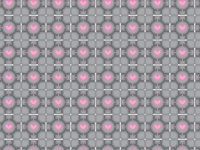 Companion Cube illustration illustrator pattern portal vector