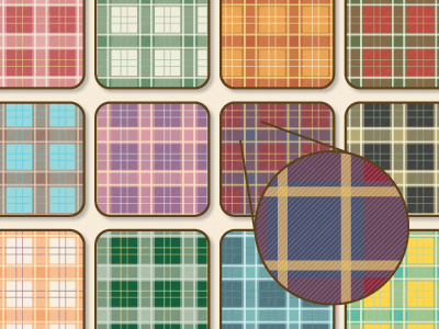 Seamless Plaid Vector Patterns