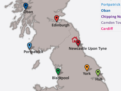 Infographic - UK Favourite Places