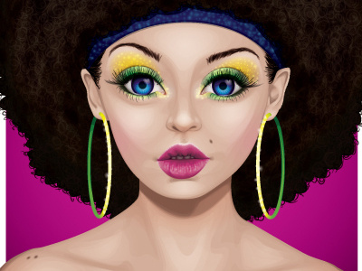 Disco Diva disco diva gradients illustrator portrait tutorial vector