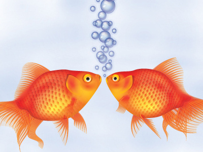 Bubbles Bubbles Bubbles fish illustration illustrator tutorial vector