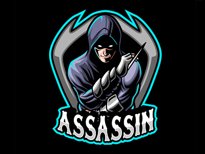 assassin squad upload e sports logo gaminglogo illustration logo logo design mascot logo