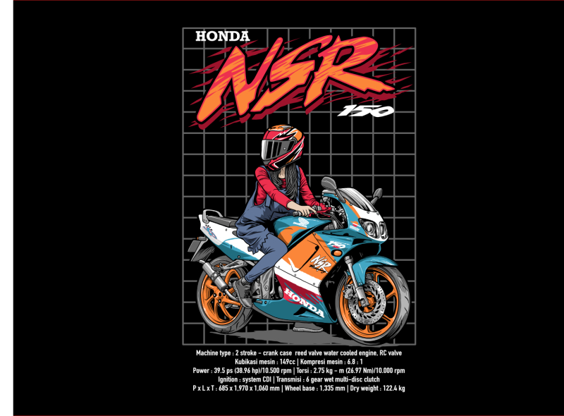 Dribbble - honda nsr 1 jpg.jpg by zainal