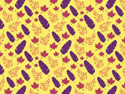 Tropical seamless surface vector pattern design autumn background banana leaf bright cover design fabric graphic leaf maple pattern seamless surface design textile tropical tropical leaves twigs vector wallpaper