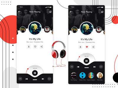 Music App - Sequence 02 - Adobe XD app design mobile app mobile app design music music app ui uidesign ux