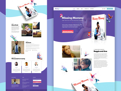 Missing Mommy Homepage homepage design landingpage ui design web web ui webdesign
