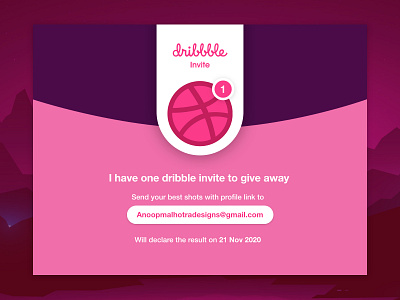 One Dribbble Invite dribbble invitation dribbble invite