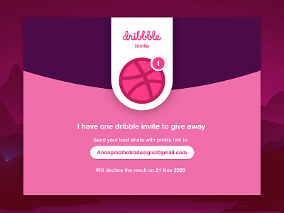 One Dribbble Invite