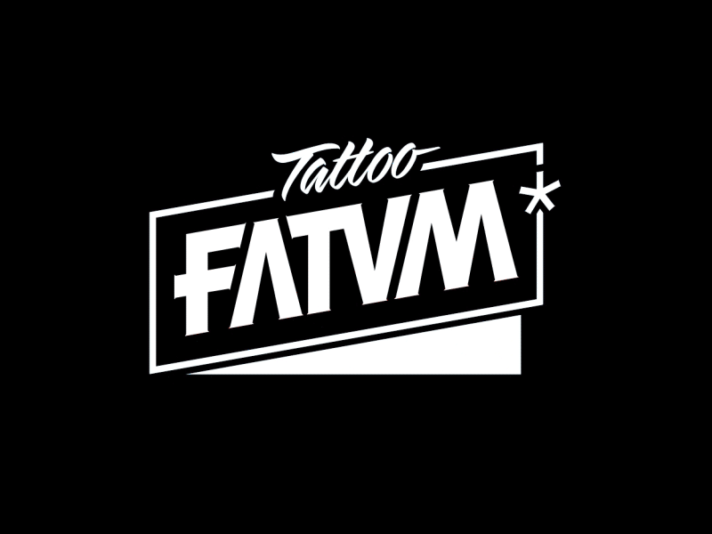 Fatum Tattoo logo animation 2d animation fatum logo tattoo