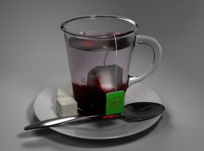 Tea Cap 3d 3d modeling 3d rendering 3d visualization blender blender3d cap octanerender render rendering sugar