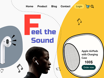 Airpod Sales Web landing page.