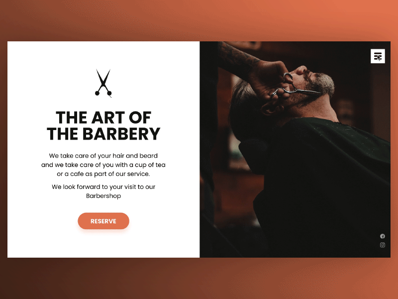 The art of Barbery Web art barber barbershop design figma figma design inspiration interface design interfaces ui ui design web design