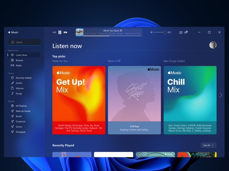 apple music windows 10