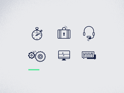 IT Support animation computer gif icon it process stroke support